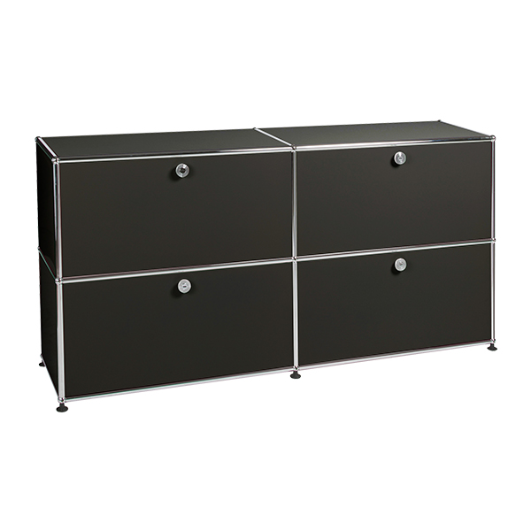 Credenza Usm Haller Nera 4 Ante A Ribalta