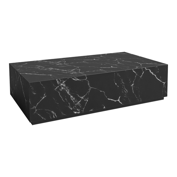 Tavolo Block Volterra Nero 115 65 H30 Cm