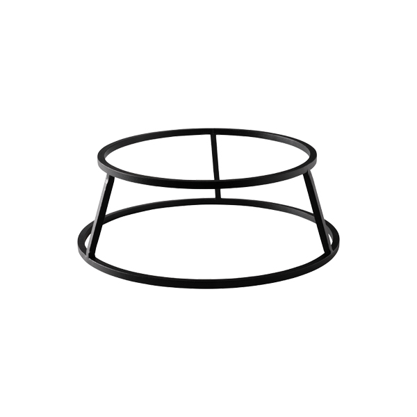 Alzata Rotonda Per Buffet Low In Metallo Nero 19 24 H8 Cm