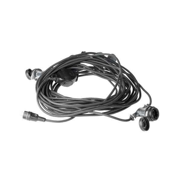 Cavo Ad Anello 230v L25 M Con 5 Prese Di Corrente