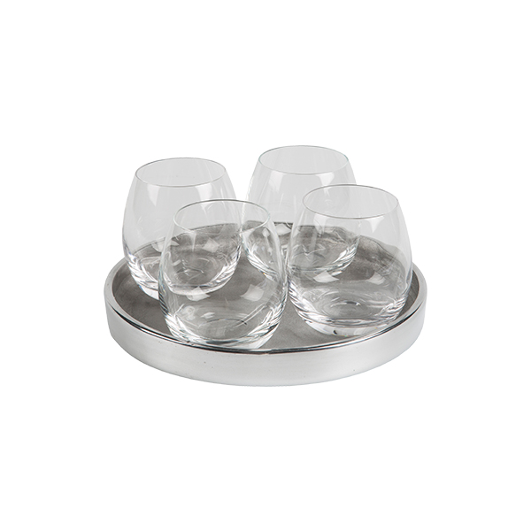 Set Di Decorazioni Da Tavola Senso 234 Vetro Alu 22 Cm