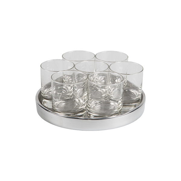 Set Di Decorazioni Da Tavola Senso 235 Vetro Alu 22 Cm