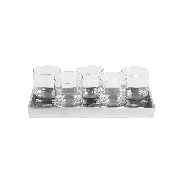 Set Di Decorazioni Da Tavola Senso 254 Vetro Alu 12,5 30 Cm