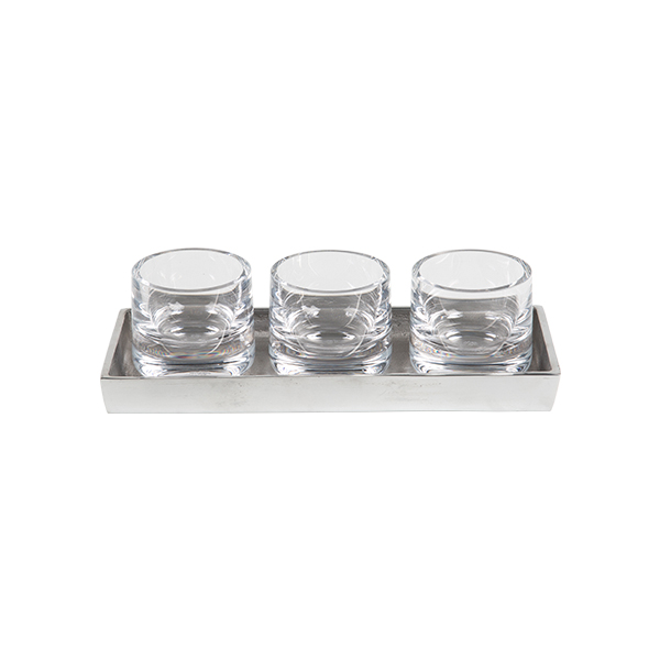 Set Di Decorazioni Da Tavola Senso 255 Vetro Alu 12,5 30 Cm